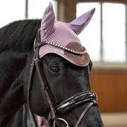Bonnet anti-mouches pour poneys et chevaux HKM Arctic Bay mauve