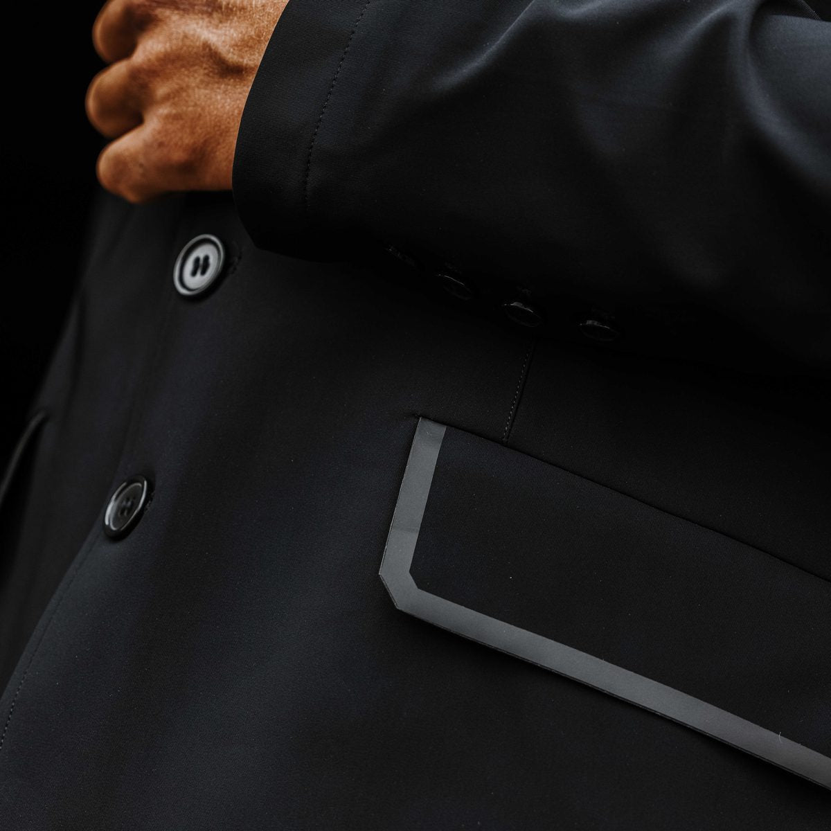 Veste de concours Equithème Budapest noir - détail