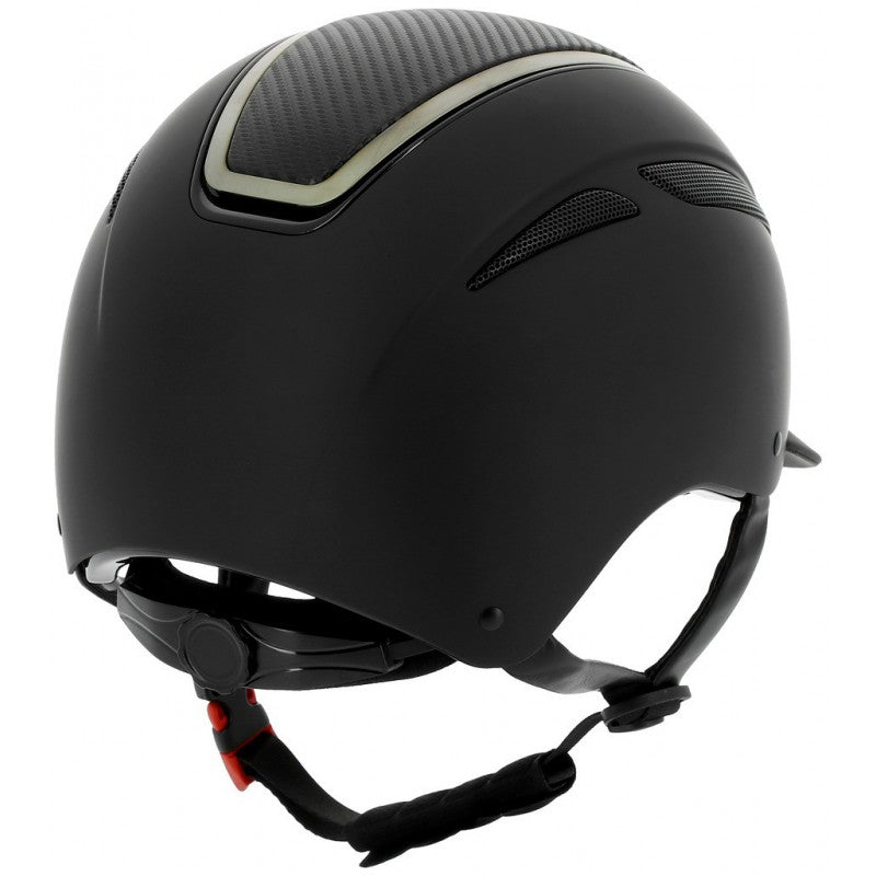 Casque EQUITHEME AGRIS noir et carbone