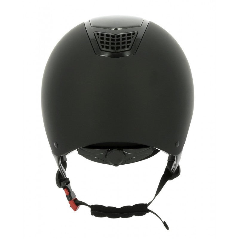 Casque d'équitation EQUITHEME AIRY Noir et carbonne