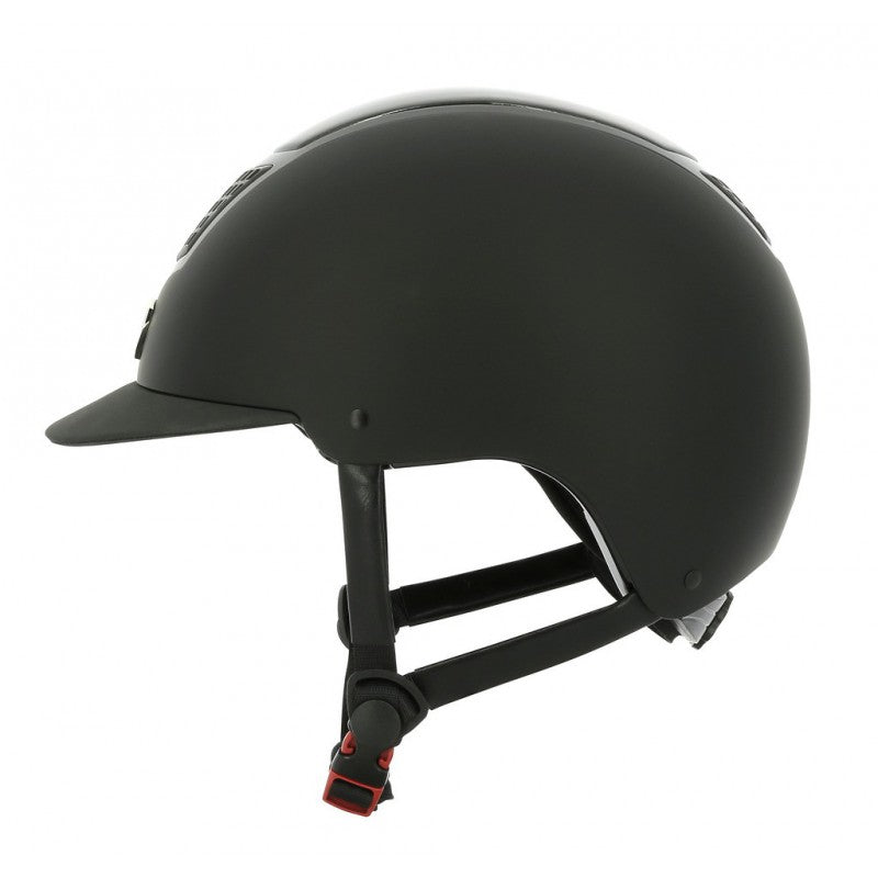 Casque d'équitation EQUITHEME AIRY Noir et carbonne