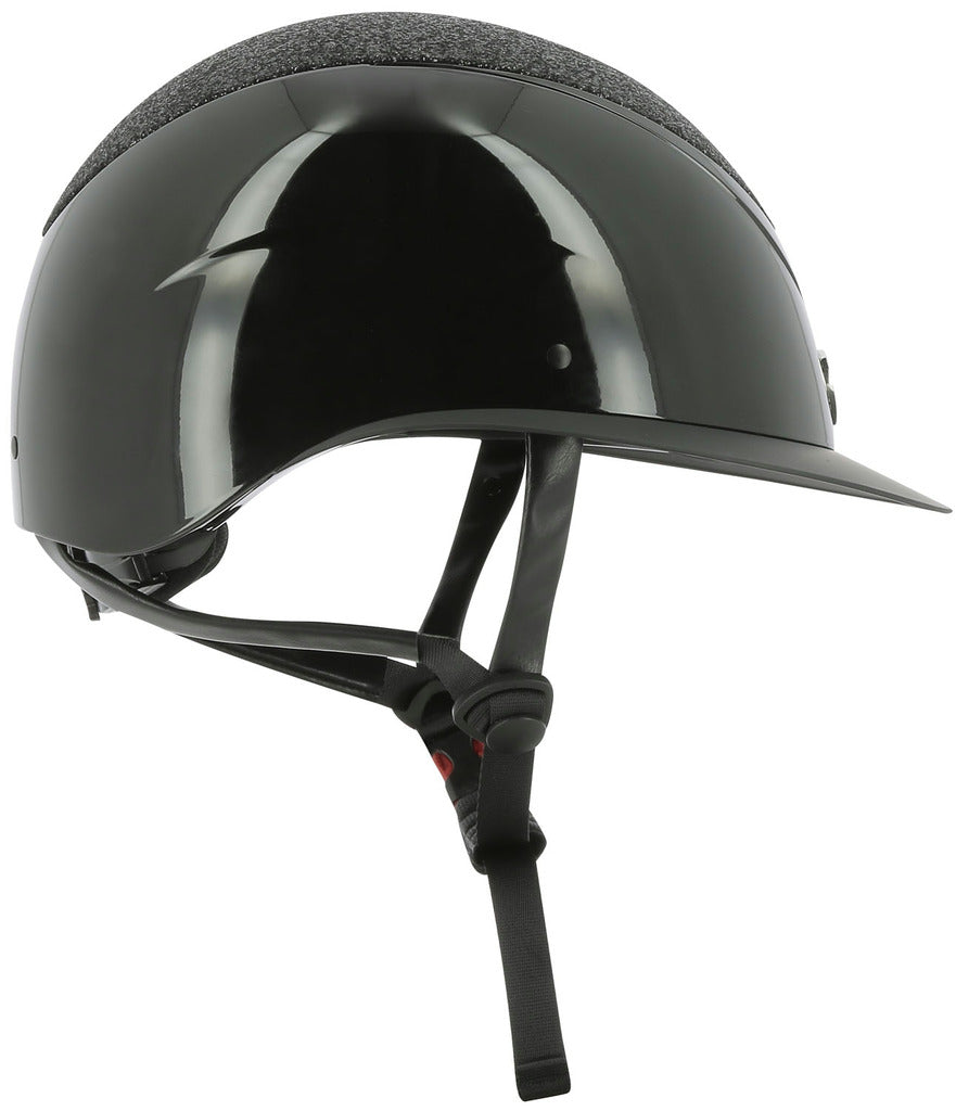 Casque Equithème WINGS Noir brillant lamé