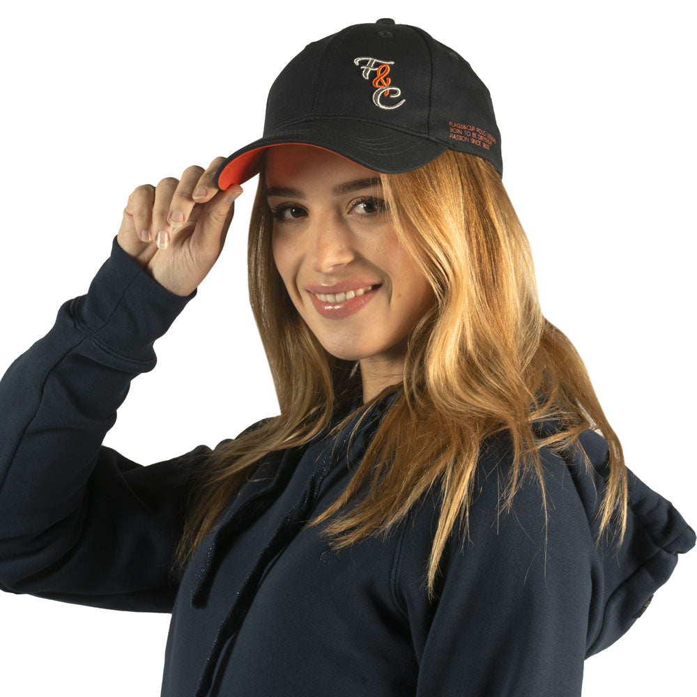 Casquette pour femme Flags and Cup Florina marine et corail