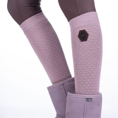 Chaussettes d'équitation pour femmes HKM Artic Bay mauve