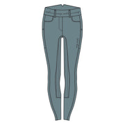 Legging d'équitation pour femmes du 32 au 46 Easy Rider Rihanna full grip taille réhaussée bleu acier