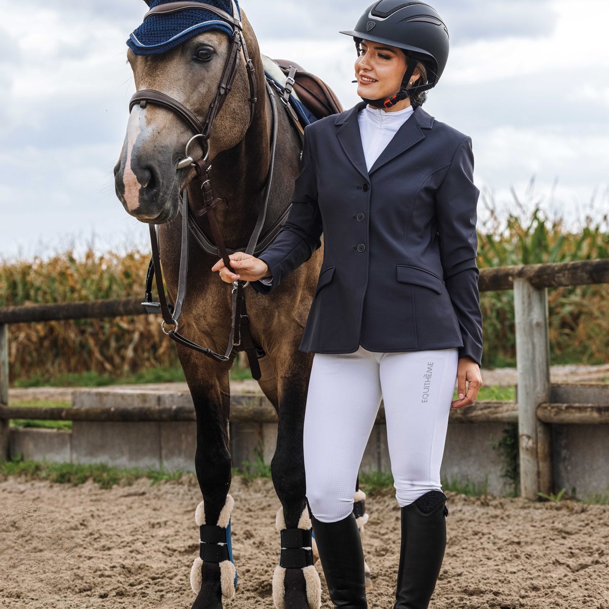 Veste de concours Equithème Nancy gris