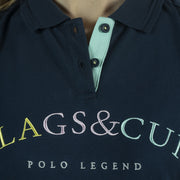 Polo à manches courtes pour femme du XS au XXL Flags and Cup Kalamata marine