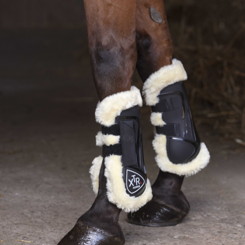 Protège-tendons Norton XTR doublés de mouton synthétique
