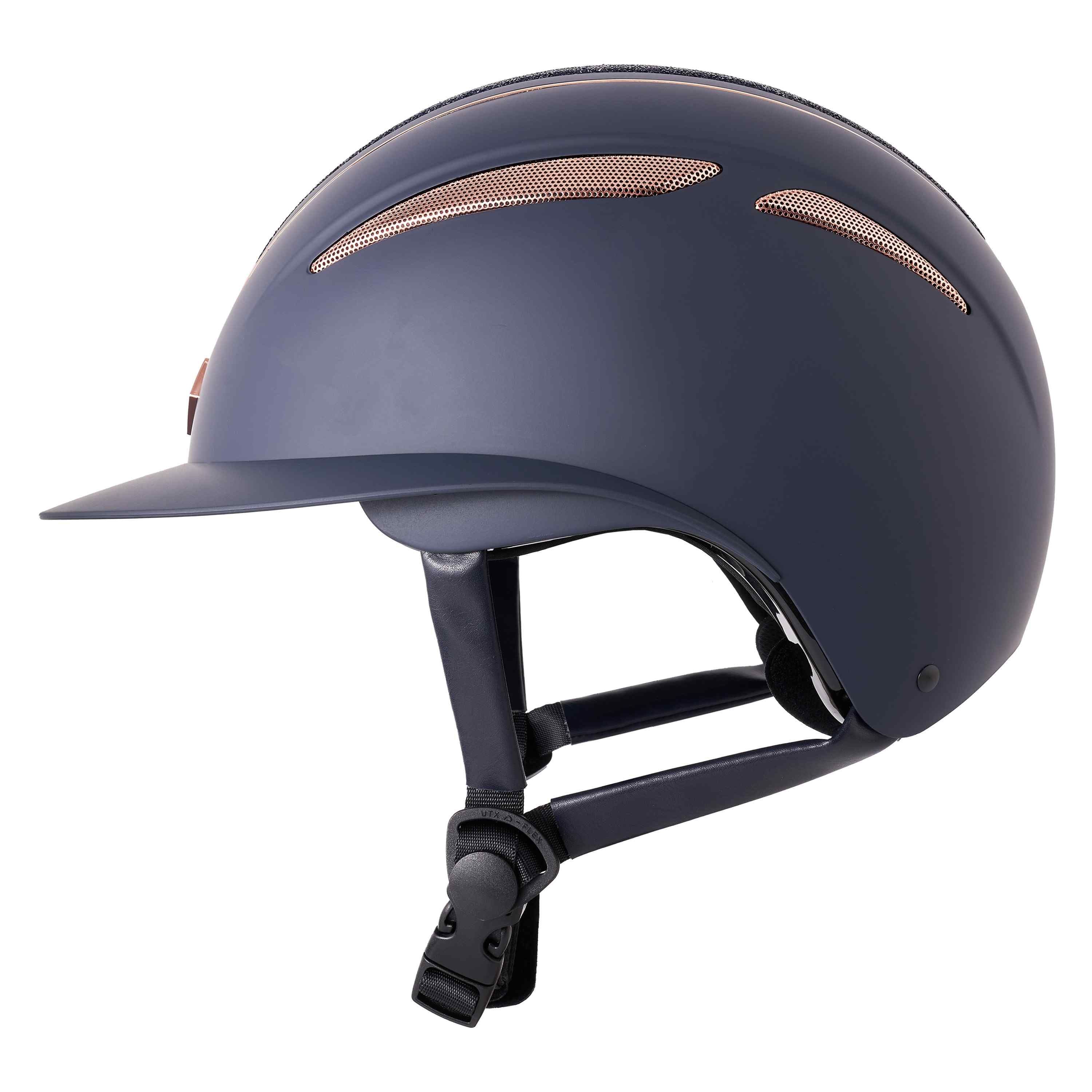 Casque IRHOlania Deluxe big visor Bleu et rose gold