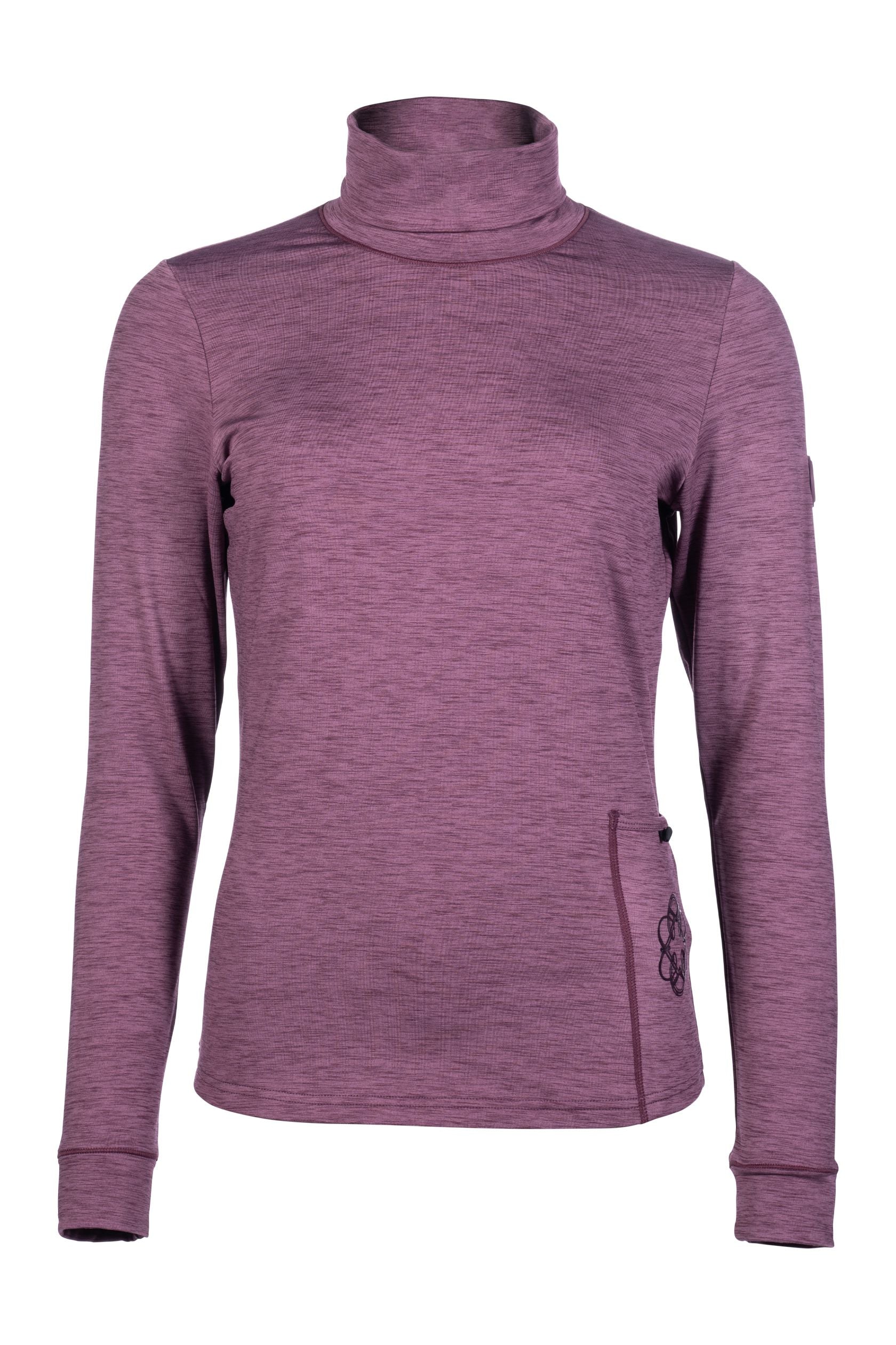 Tee-shirt à col roulé pour femmes du XS au XXL HKM Arctic Bay prune