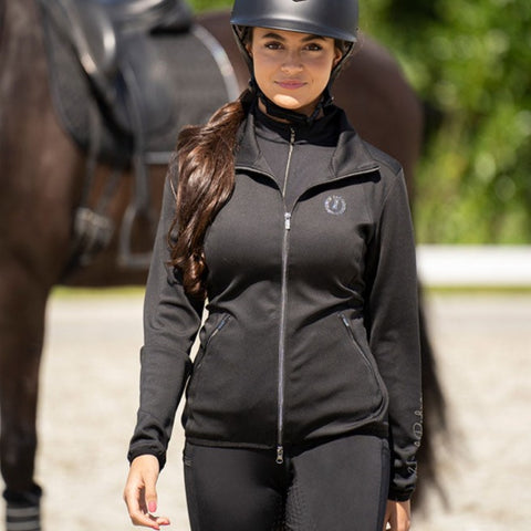 Sweat zippé pour femmes du XS au XXL Imperial Riding Sporty Sparks noir