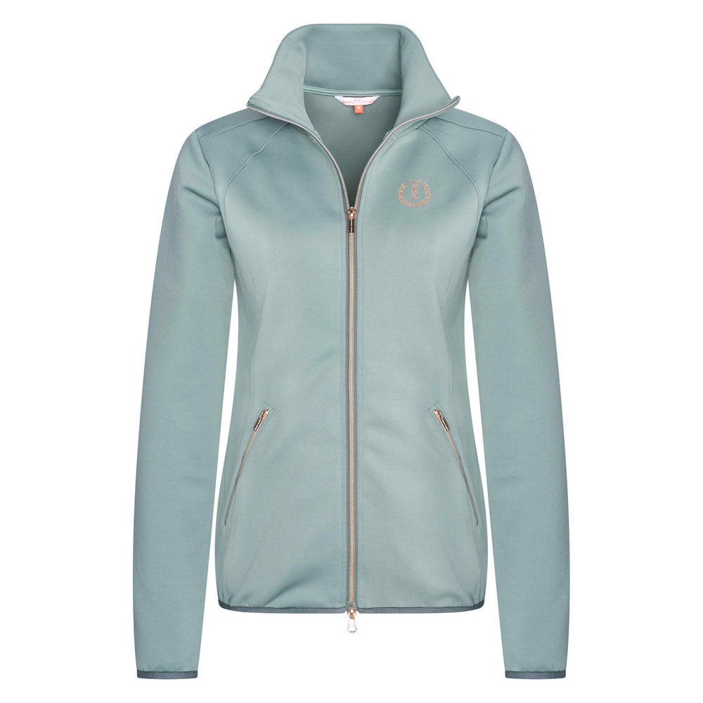 Sweat zippé pour femmes du XS au XXL Imperial Riding Sporty Sparks vert sauge