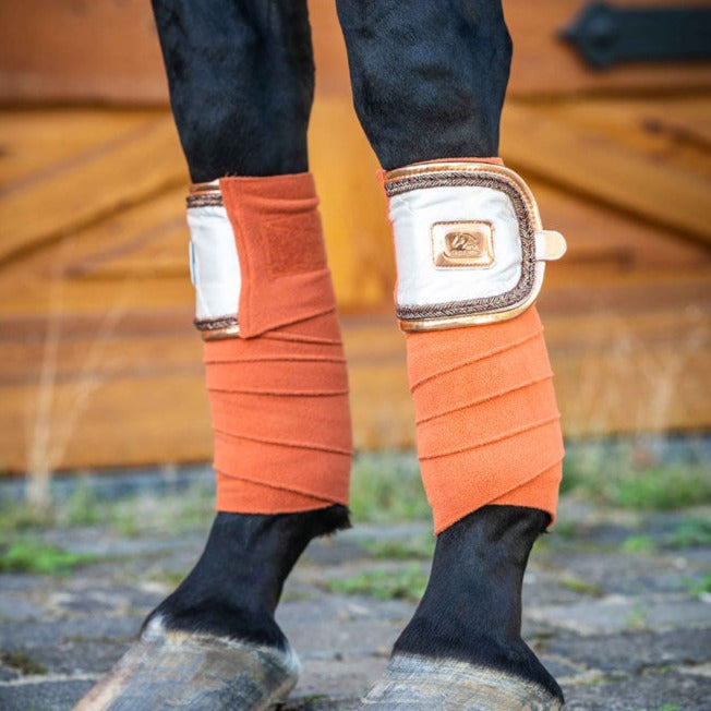 Bandes polaires pour poneys et chevaux HKM Edinburgh orange