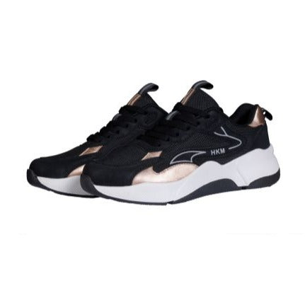 Sneakers pour femmes HKM Rosegold Glamour noires