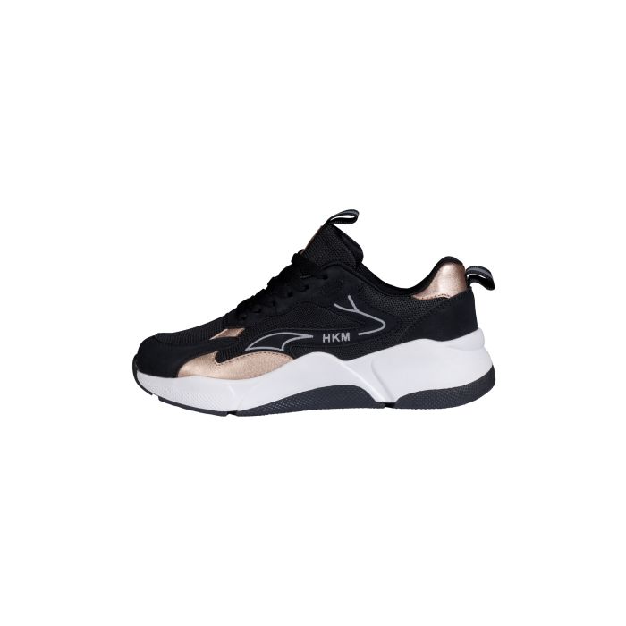 Sneakers pour femmes HKM Rosegold Glamour noires