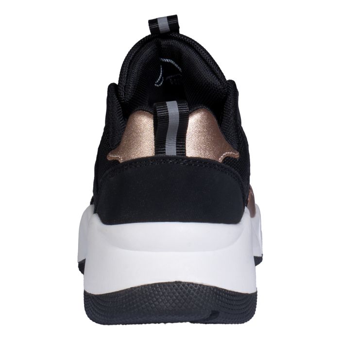 Sneakers pour femmes HKM Rosegold Glamour noires