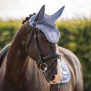 Bonnet anti-mouches pour chevaux Imperial Riding Lovely bleu ciel