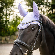 Bonnet anti-mouches pour poneys et chevaux HKM Lavender Bay lavande