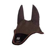 Bonnet anti-mouches pour poneys et chevaux HKM Mellow Velvet marron