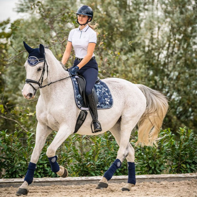 Bonnet anti-mouches pour poneys et chevaux HKM Bloomsbury