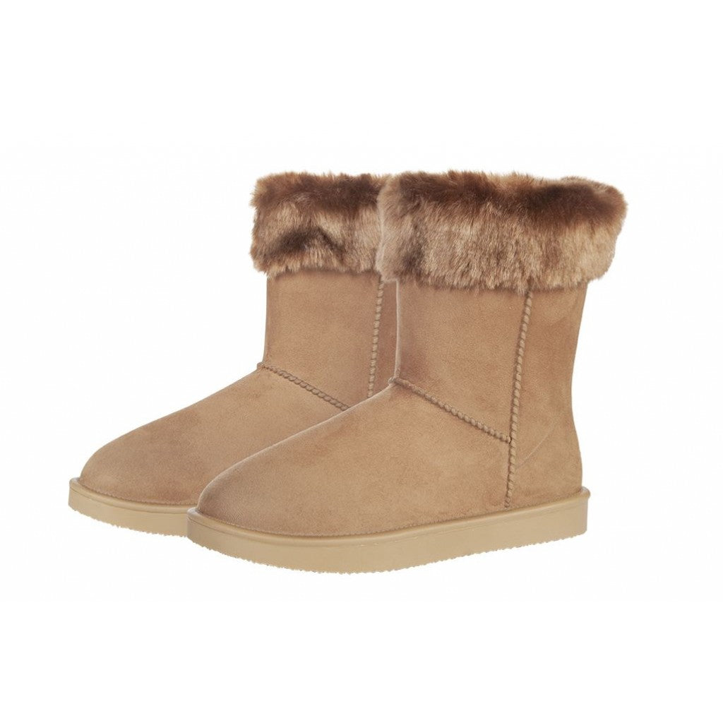 Boots imperméables et doublées de fourrure synthétique pour femmes HKM Davos II camel