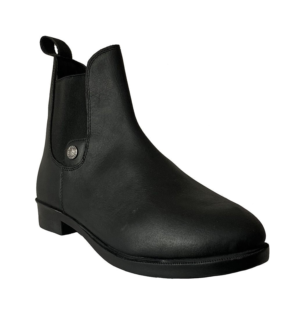 Boots d'équitation en cuir gras Canter Sora noire