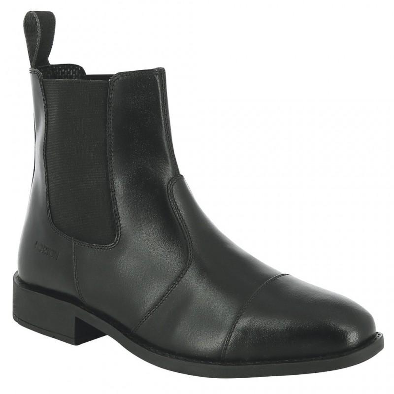 Boots d'équitation en cuir pour cavaliers Norton Jodhpur noires