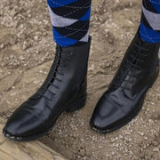Boots d'équitation en cuir avec lacets pour cavaliers Norton noires