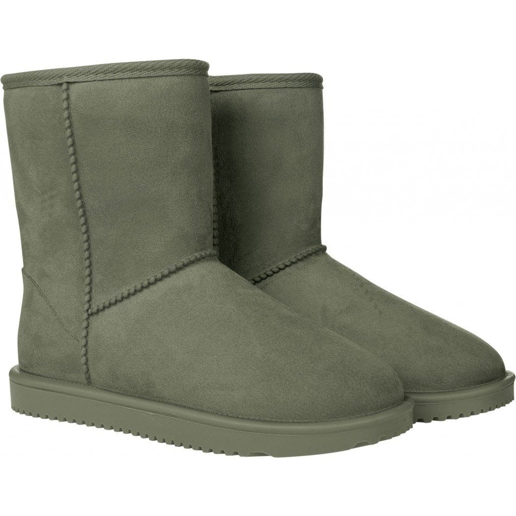 Boots fourrées et imperméables pour enfants et adultes HKM Davos olive