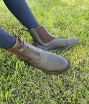 Boots en cuir gras Privilège Equitation Campo marron portées