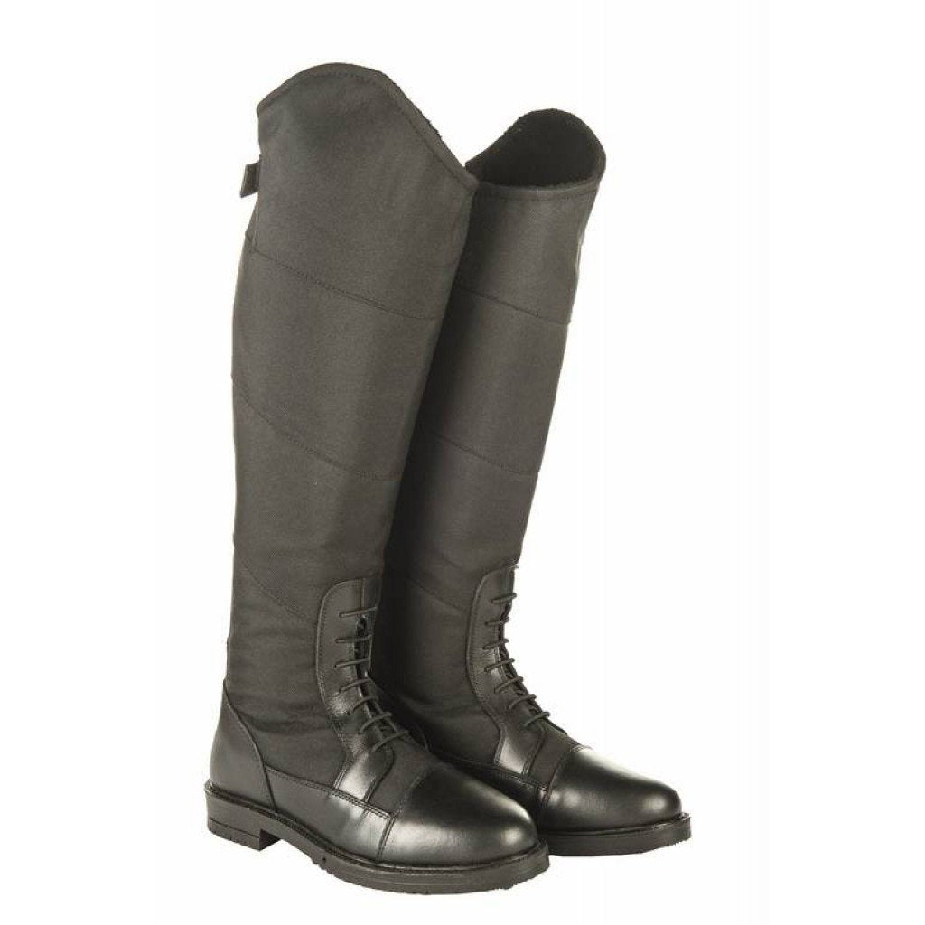 Bottes d'équitation doublées pour cavalières HKM Stockholm noires