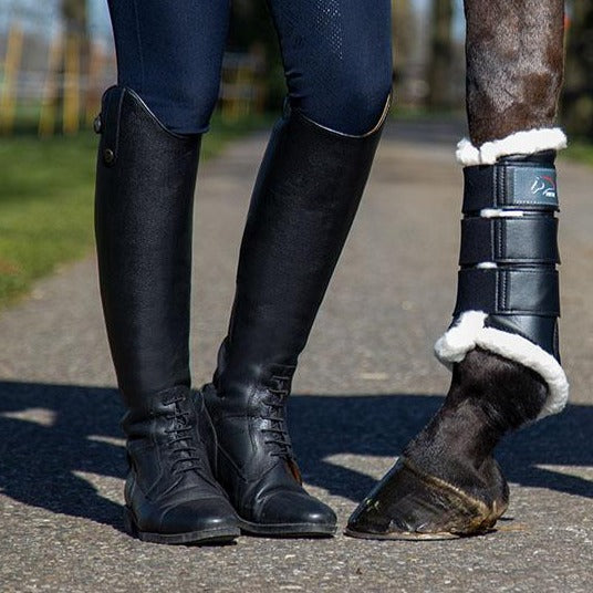 HKM Bottes d'équitation élégantes en dentelle pour femme, marron, 38.5 EU HKM Bottes d'équitation élégantes en dentelle pour femme, marron, 38.5 EU