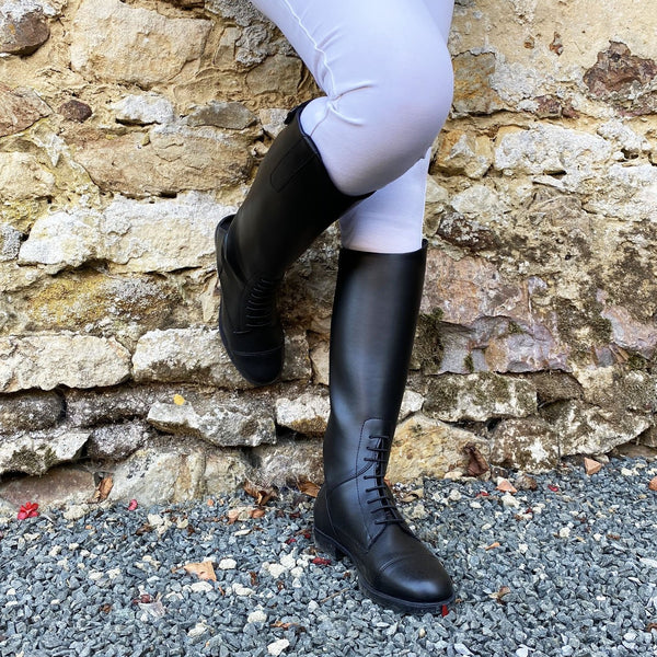 Bottes Lacets Cuir Noir Pointure 37