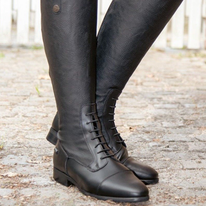 Bottes d'équitation en cuir synthétique HKM Tokio portées