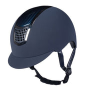 Casque d'équitation pour cavalières du  au 61 cms HKM Carbon Pro marine