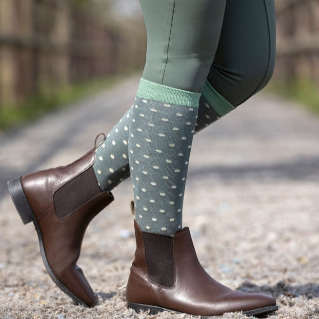 Chaussettes hautes d'équitation pour cavalières du 35 au 42 HKM Basil