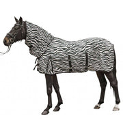 Chemise anti-mouches pour poneys et chevaux HKM Zebra avec cou amovible