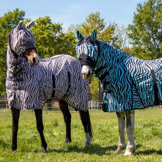 Chemise anti-mouches pour poneys et chevaux HKM Zebra