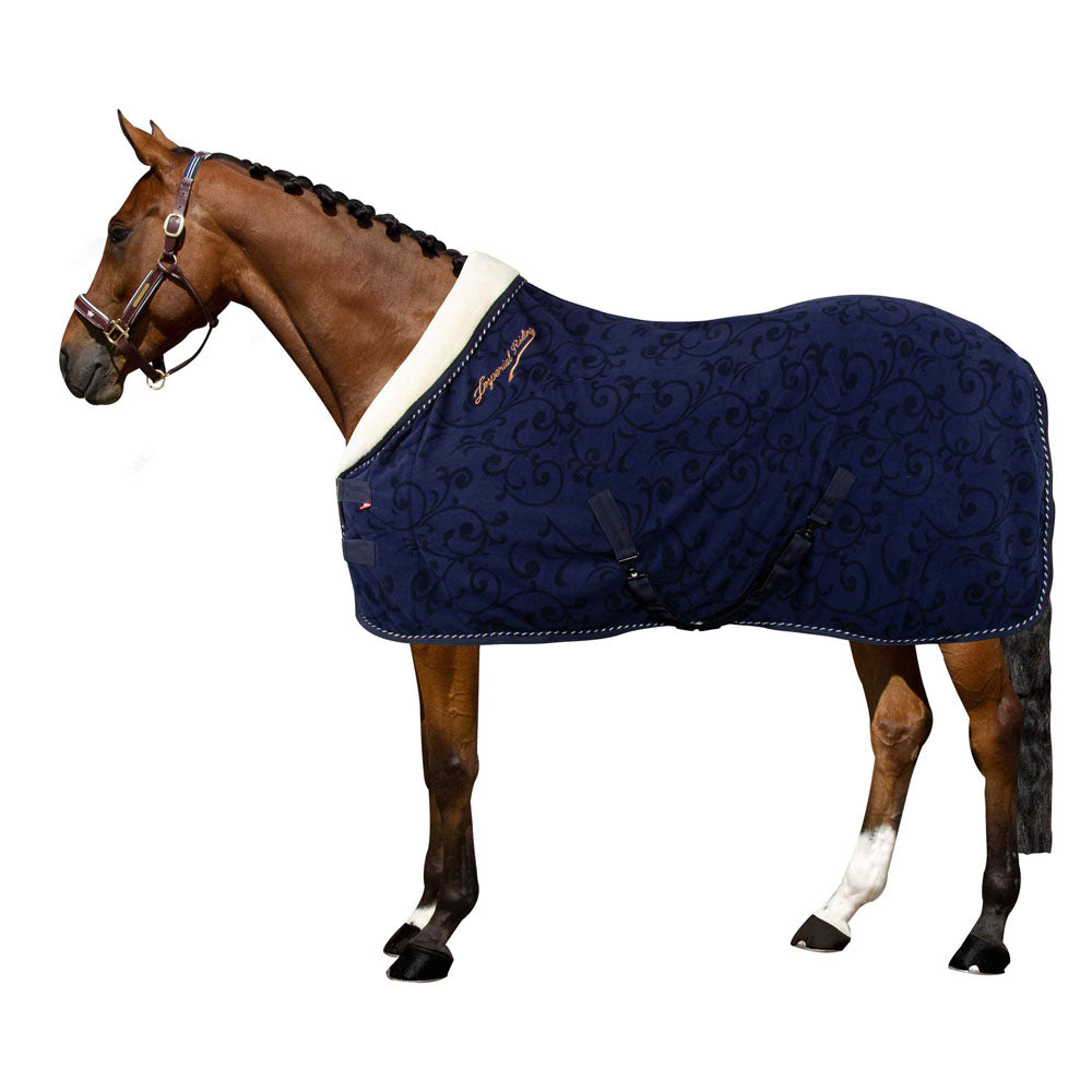 Chemise séchante polaire pour poneys et chevaux Imperial Riding Super Dry marine