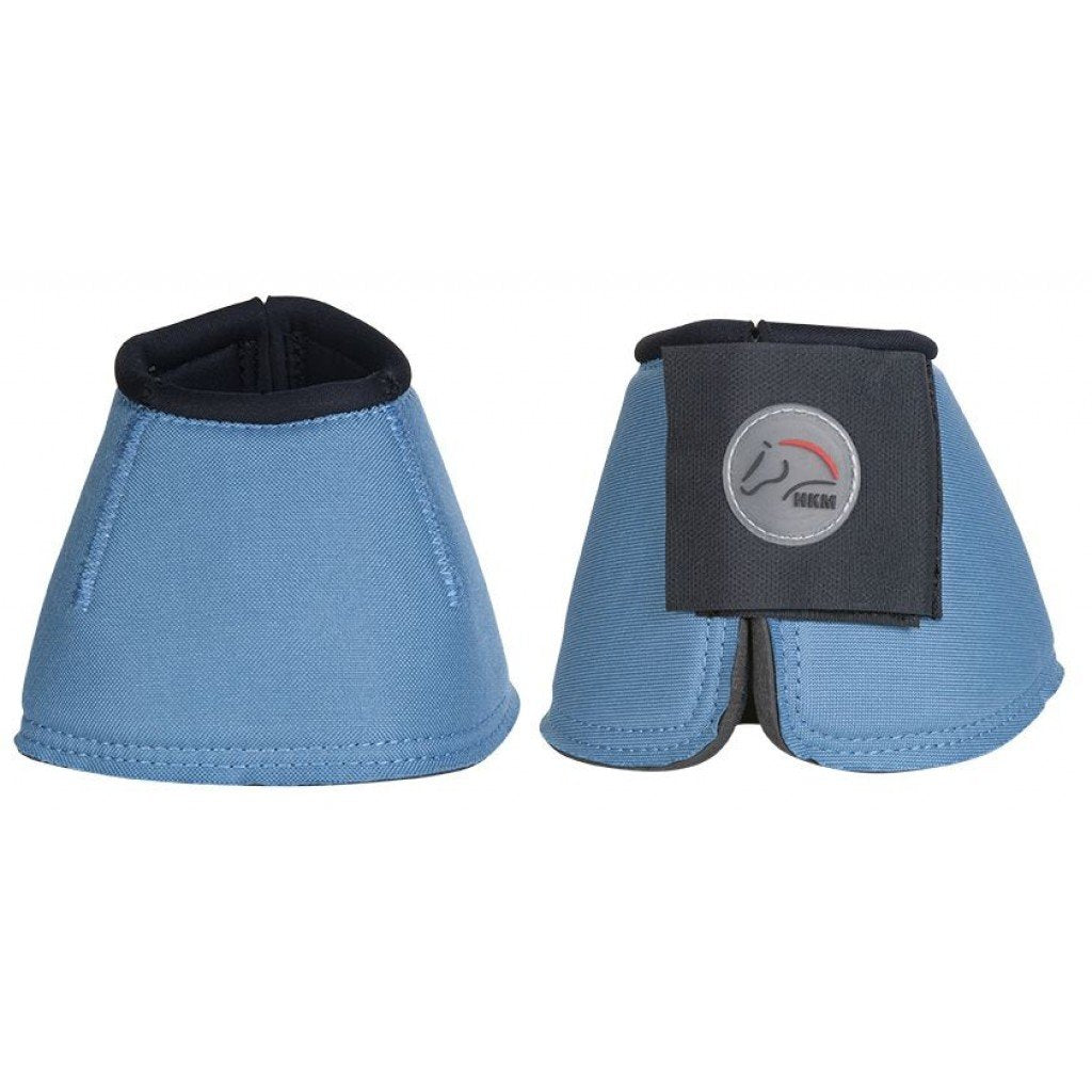 Cloches de protection pour poneys et chevaux HKM Solid bleues