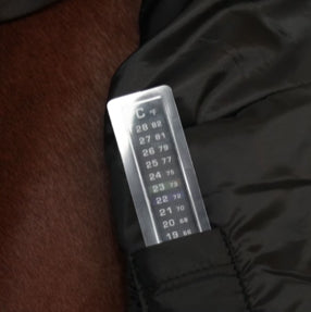 Couverture d'extérieur imperméable pour poneys et chevaux HKM Innsbruck avec thermomètre intégré