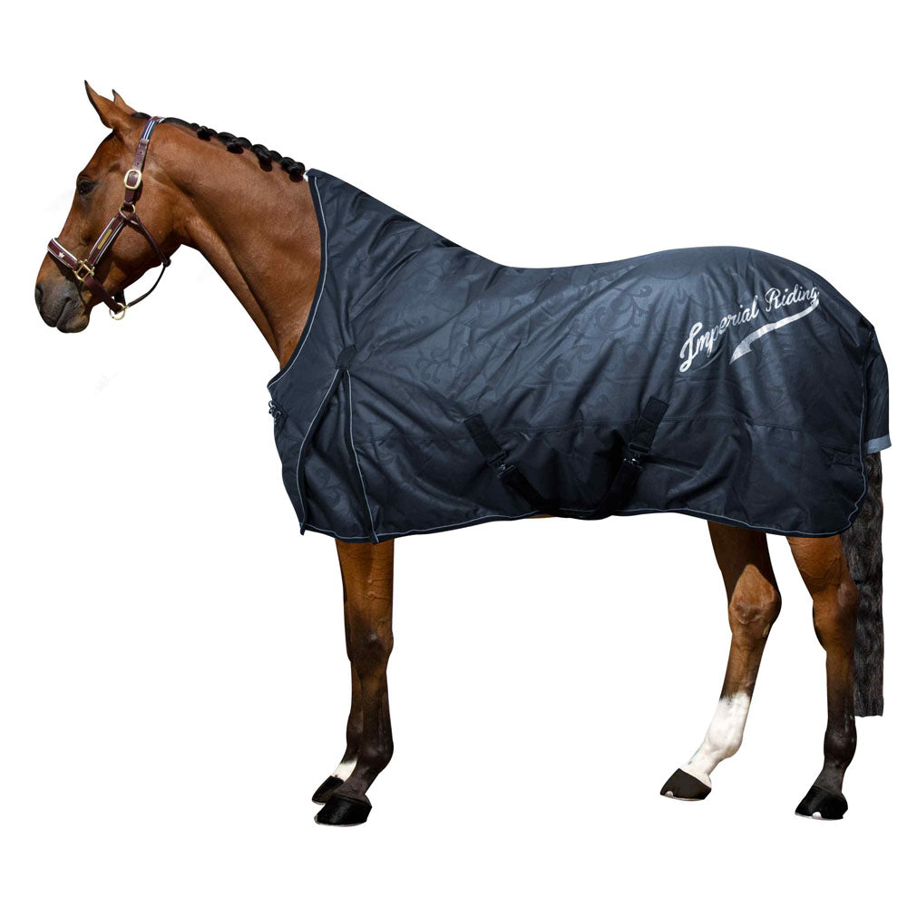 Couverture imperméable pour poneys et chevaux Imperial Riding Super Dry 400 grammes marine