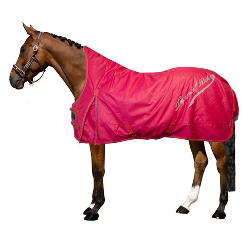 Couverture imperméable pour poneys et chevaux Imperial Riding Super Dry 100 grammes rouge