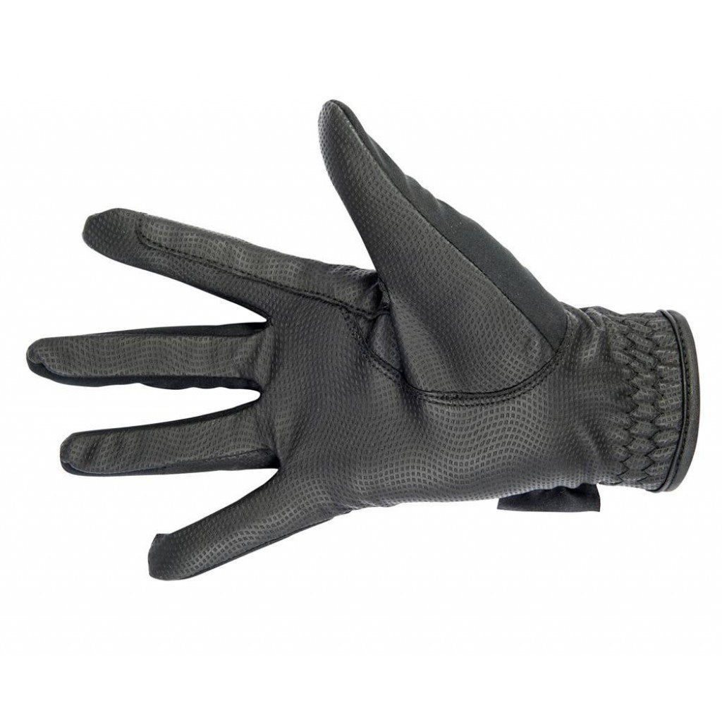 Gants d'équitation en taille adulte HKM noirs intérieur