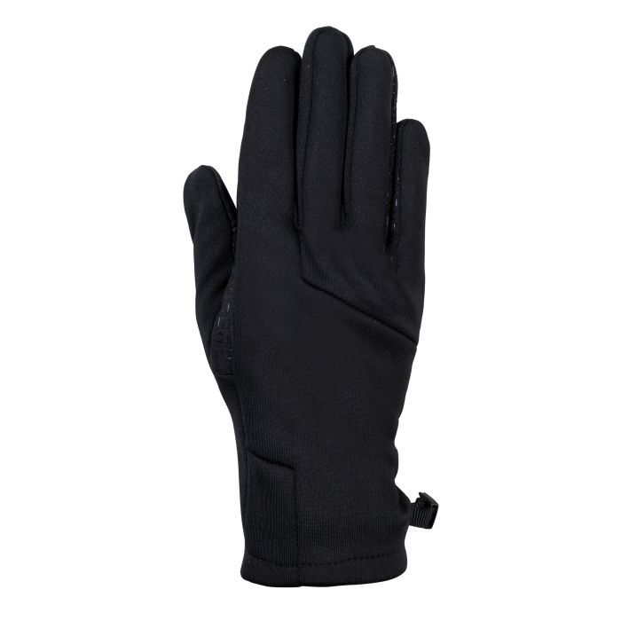 Gants d'équitation en tissu softshell pour cavalières HKM Astana noir