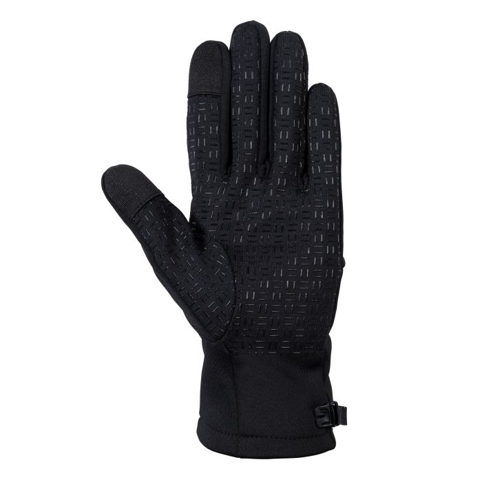 Gants d'équitation en tissu softshell pour cavalières HKM Astana noir