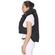 Vue de côté du gilet de protection Privilège Equitation Airbag déclenché