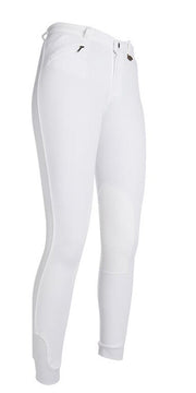 Pantalon équitation femme du 34 au 48 HKM Penny basanes tissu blanc