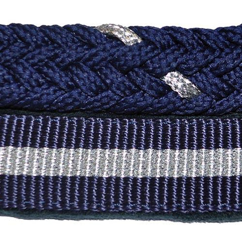 Licol et longe Canter Nylon marine/argent