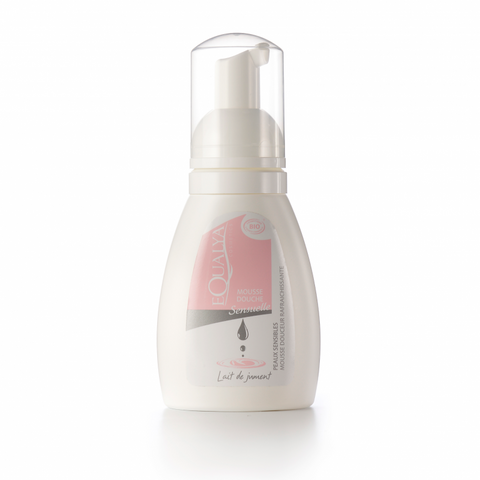 Mousse de douche Equalya au lait de jument 100% français et bio Sensuelle